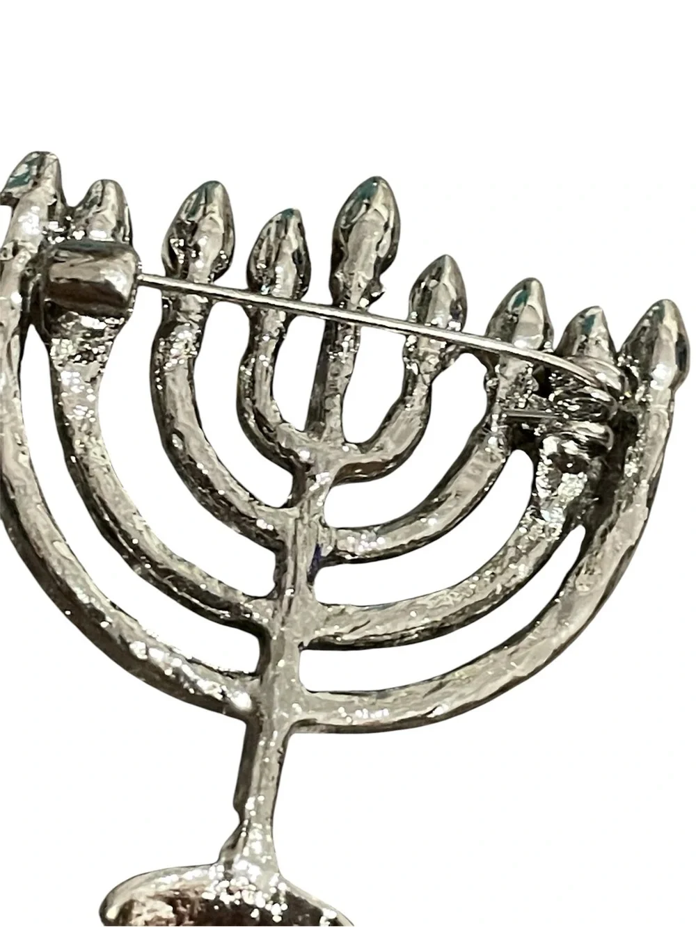 Crystal Menorah brooch - Rhinestone Women’s Jewelry